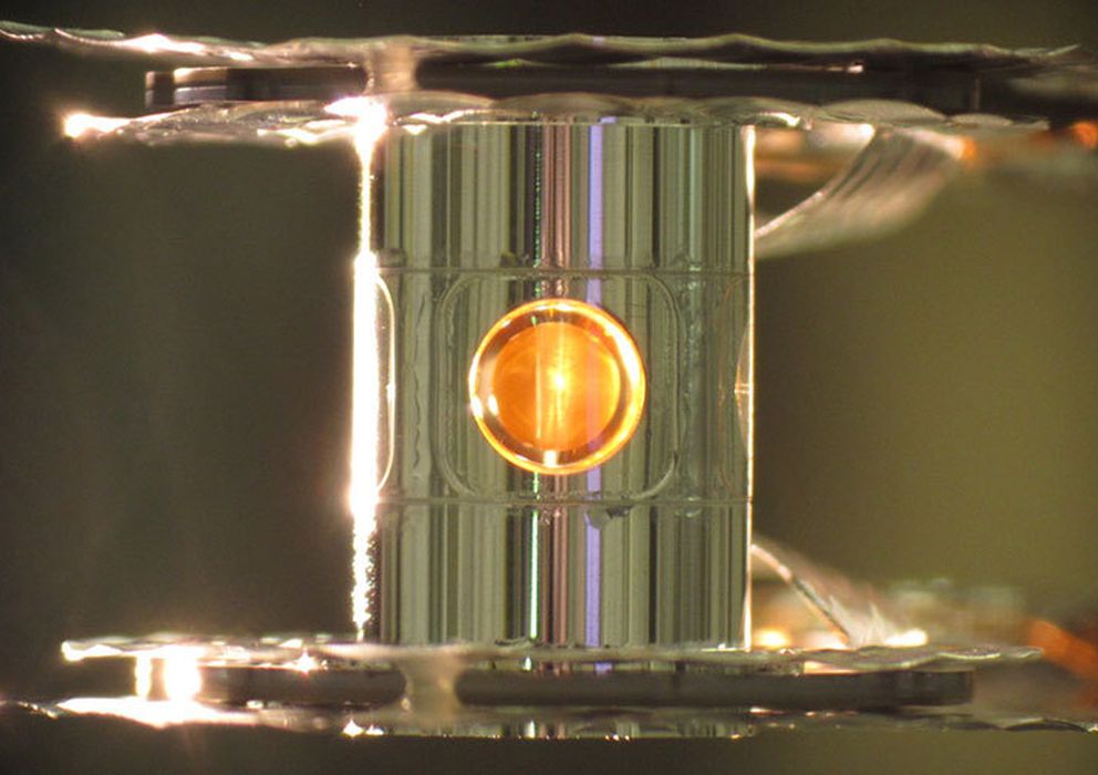 Foto: Imagen de 'Hohlraum', el dispositivo utilizado para el experimento (Eduard Dewald / LLNL)