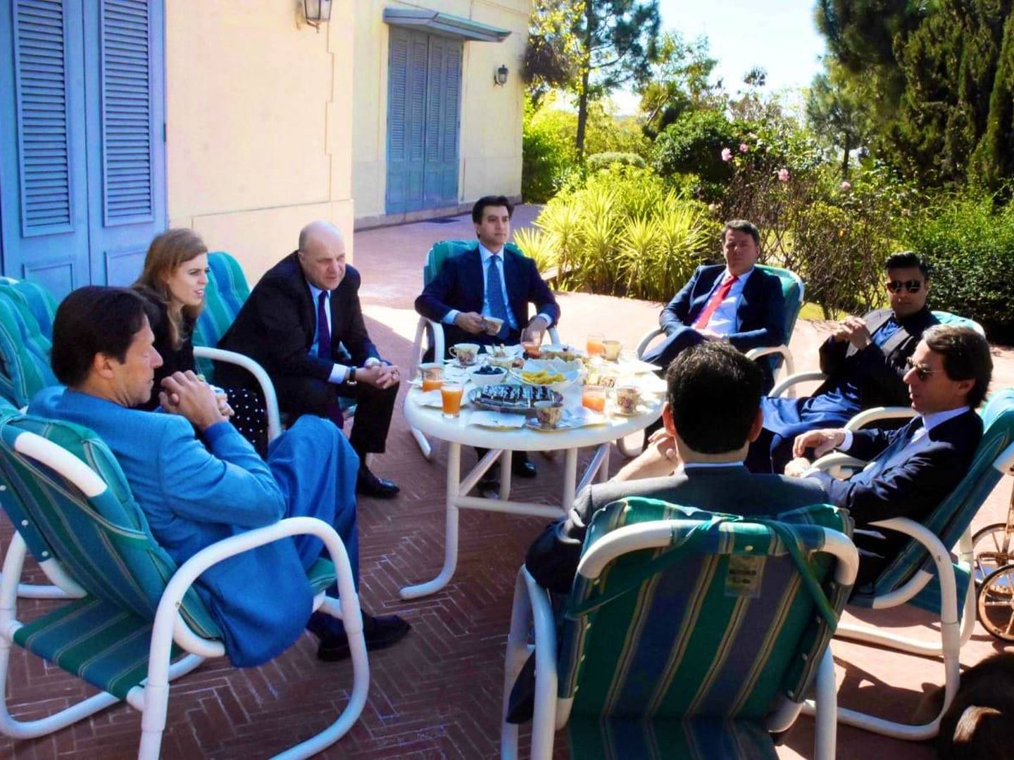 La princesa Beatriz de York, en casa de Imran Khan junto a Aznar, entre otros.  (Redes Sociales)