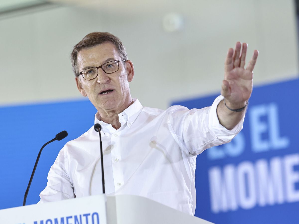 Foto: El candidato del PP a la Moncloa, Alberto Núñez Feijóo. (EFE/Toni Galán)