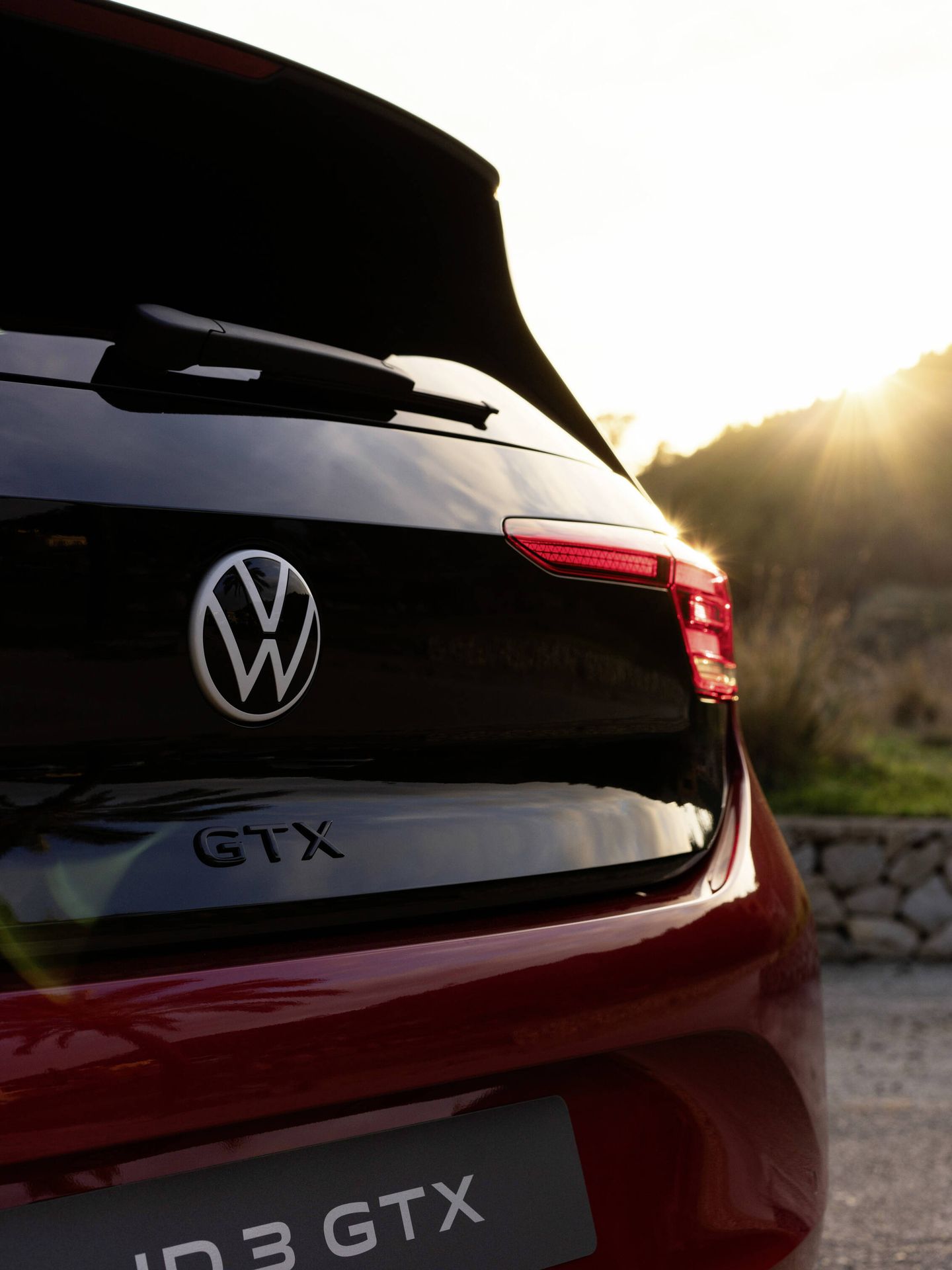 Vista posterior del nuevo Volkswagen ID.3 GTX.