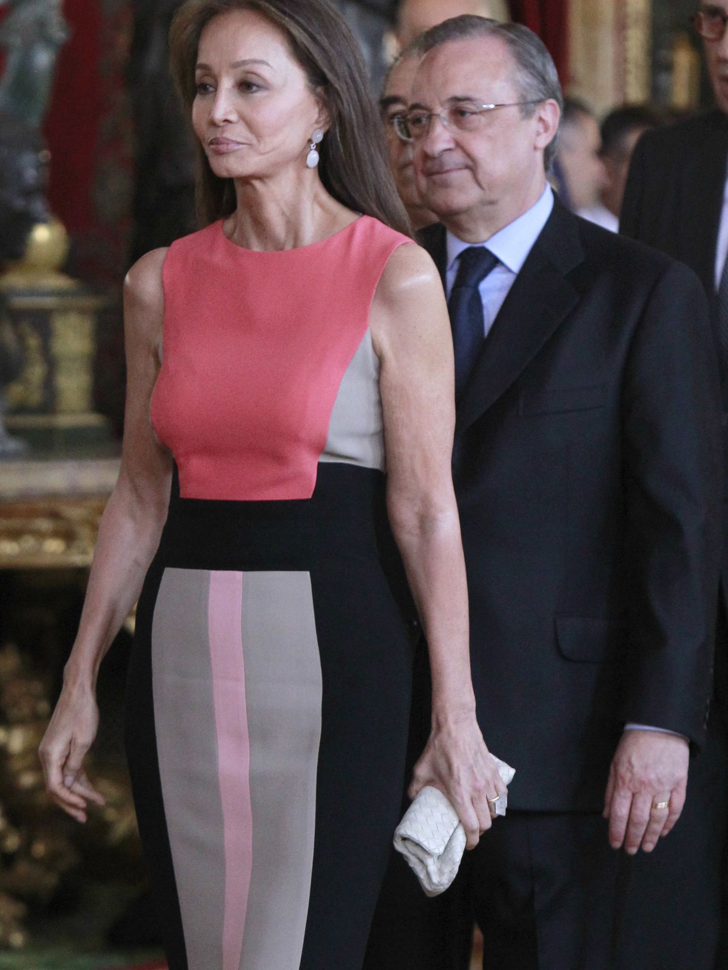 Florentino Pérez e Isabel Preysler en el Palacio Real (Gtres)