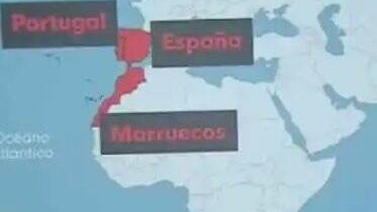El telediario de TVE pide disculpas por haber emitido este mapa que incluye el Sáhara Occidental en Marruecos