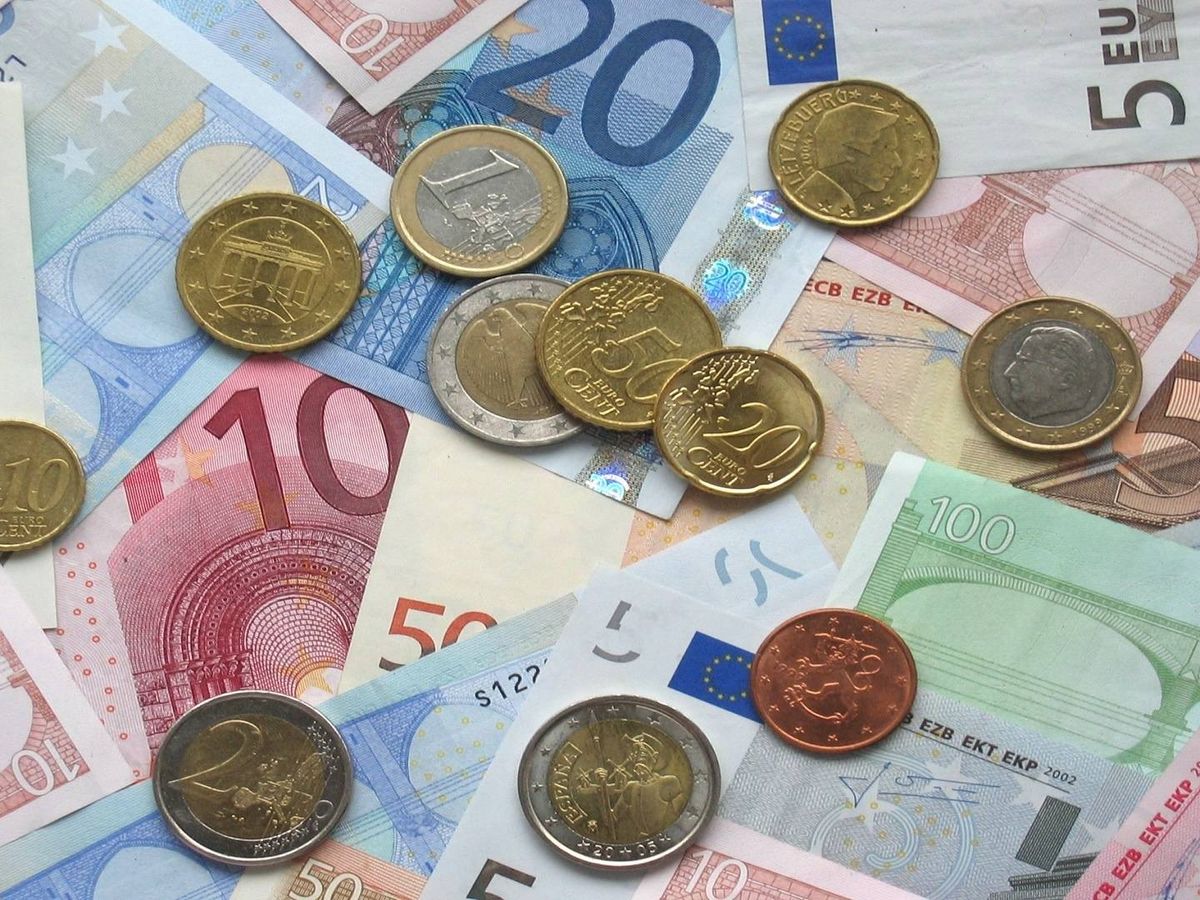 Foto: Billetes y monedas de euros. (CC)