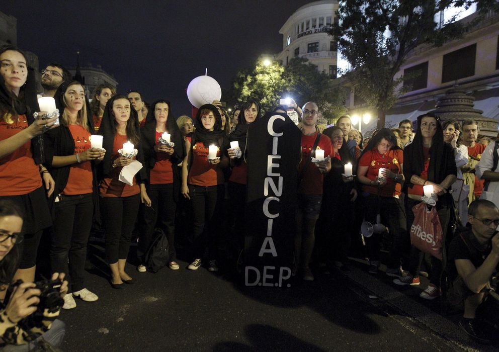 Foto: Manifestación con motivo de la noche de los investigadores (EFE)