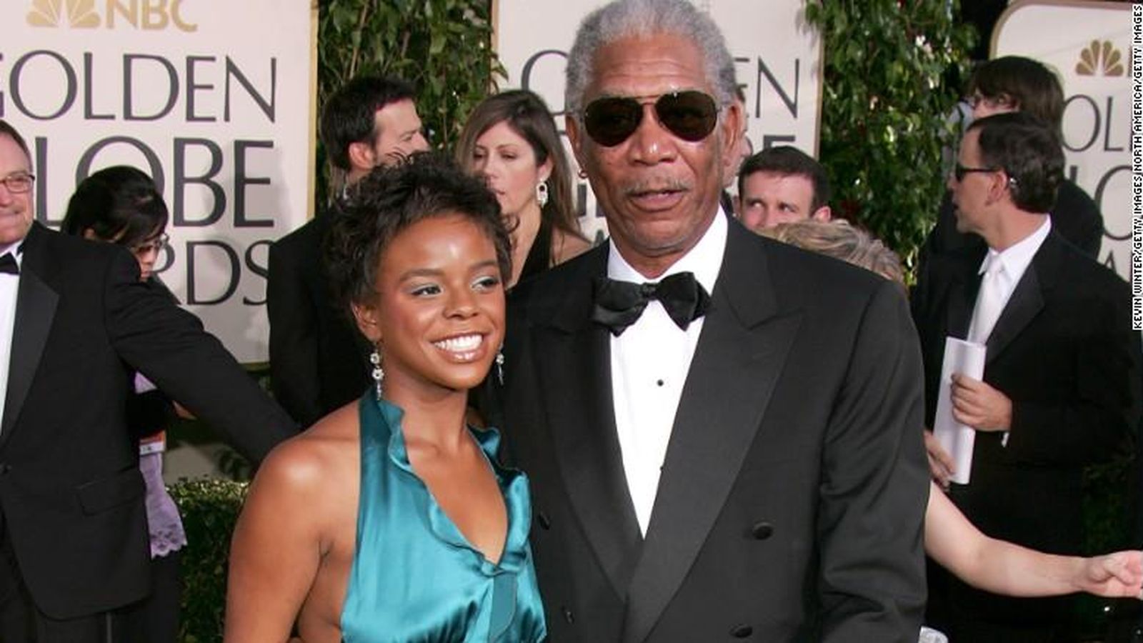 Foto: Morgan Freeman junto a su nieta en una imagen de archivo