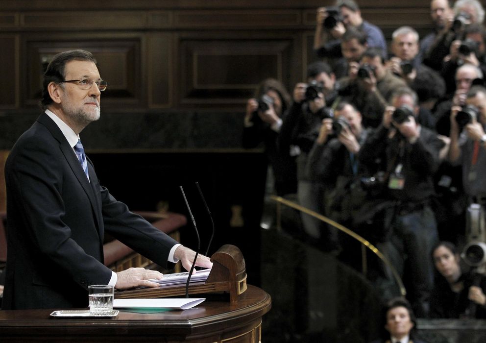 Foto: El presidente del Gobierno, Mariano Rajoy, durante el debate sobre el estado de la Nación (Efe)
