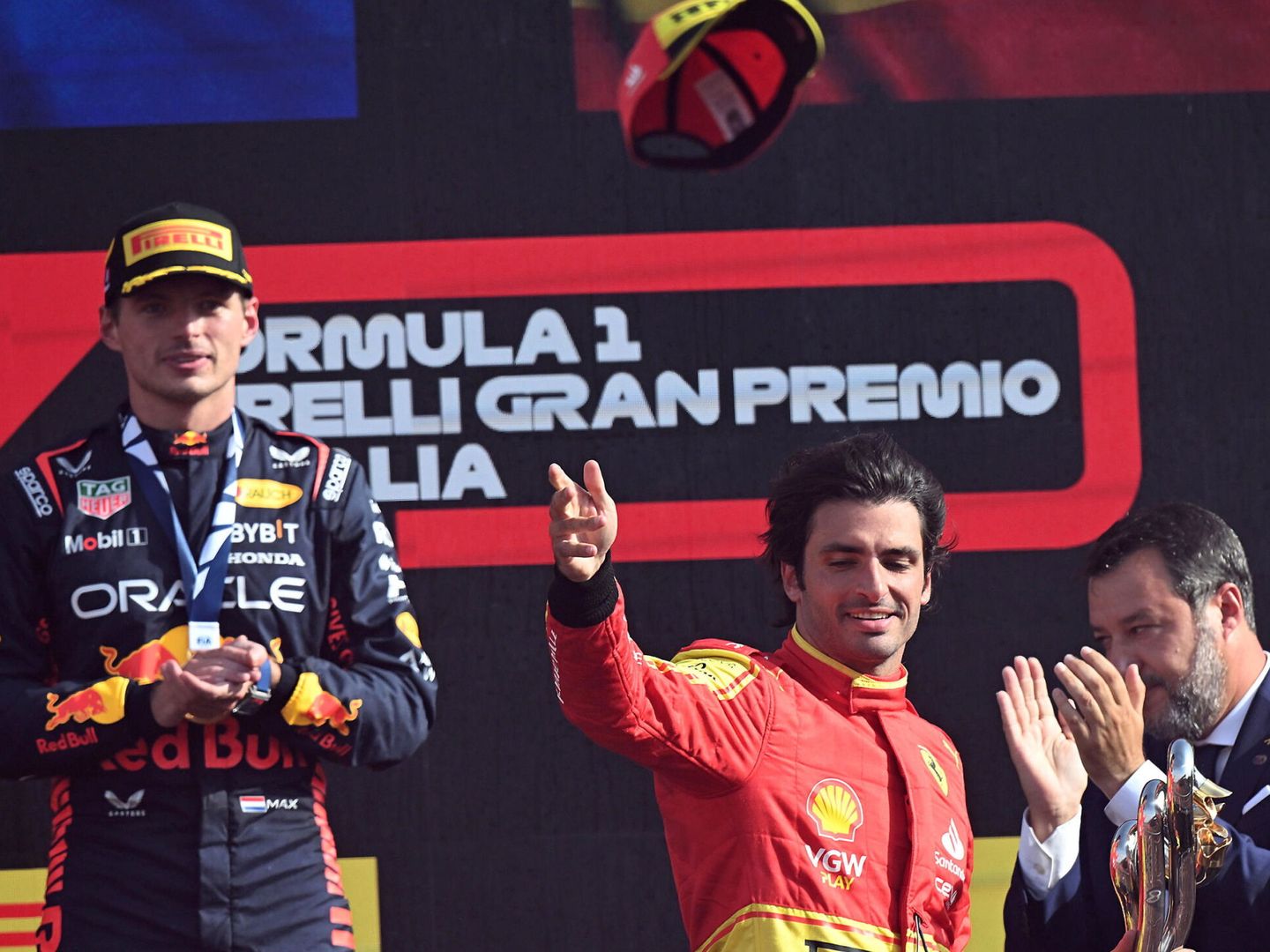 Sainz considera el podio de Monza como uno de sus grandes momentos como piloto (EFE EPA Daniel Dal Zennaro EPA-EFE)