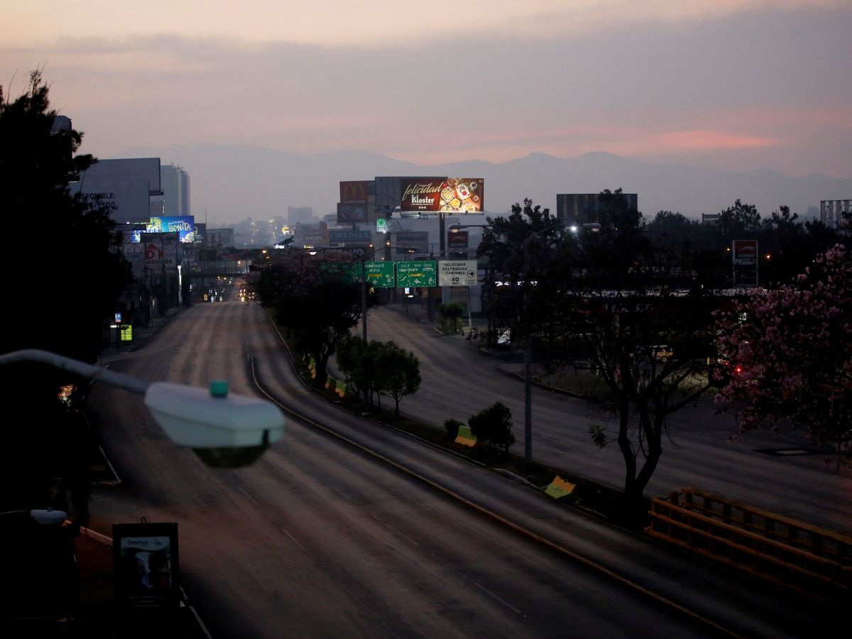 Foto: Imagen tras el toque de queda en Guatemala. (EFE)