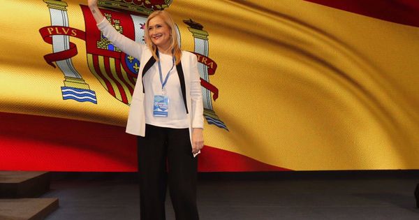 Foto: Cristina Cifuentes, en el congreso regional del PP de Madrid