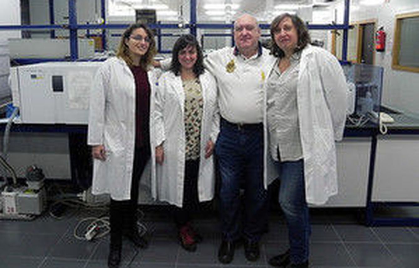 Investigadores que han desarrollado el estudio. De izquierda a derecha: Úrsula Escrivá, María Jesús Andrés, Vicent Andreu y Yolanda Picó. / UV