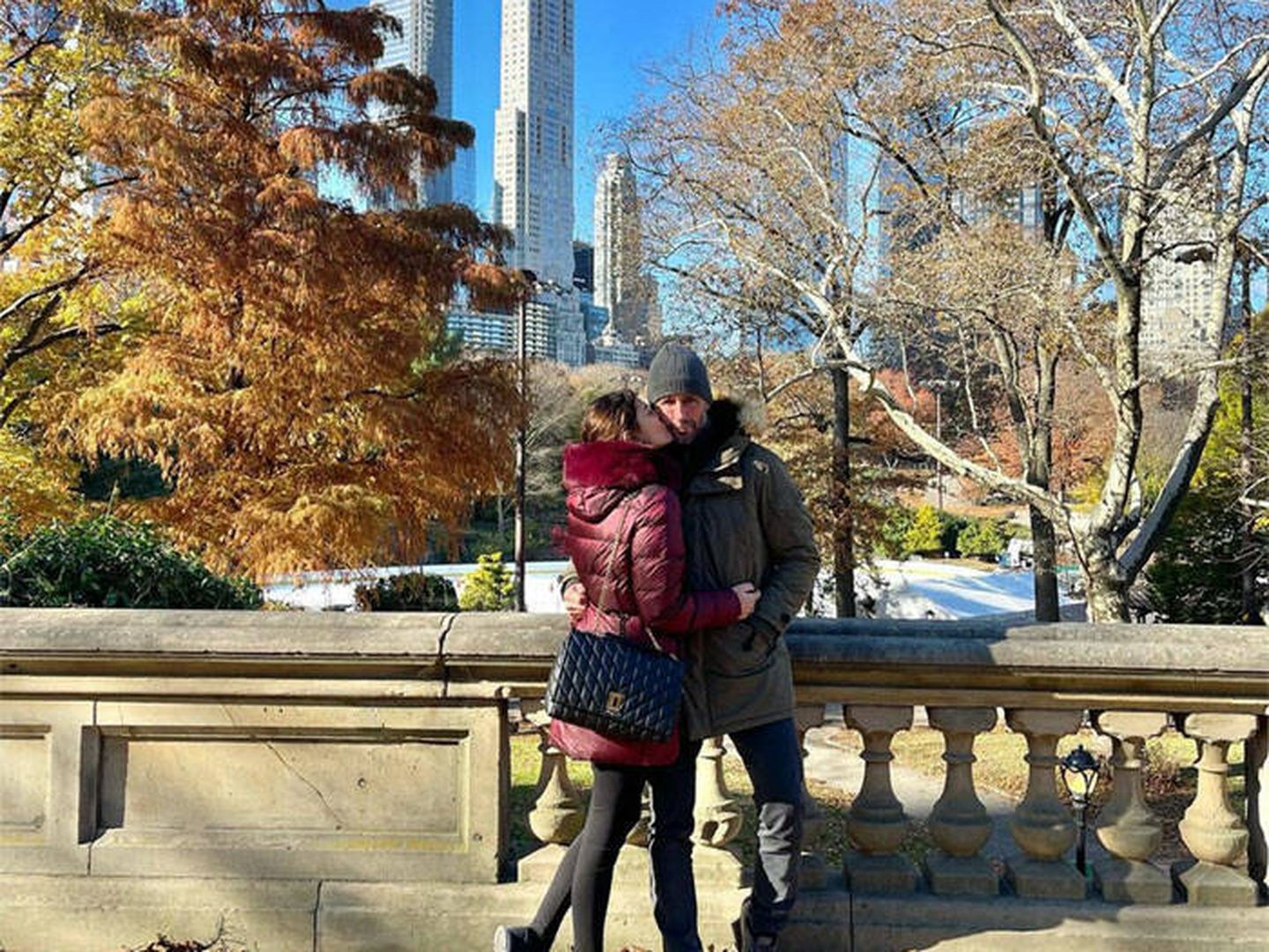 Álvaro y María José, paseando su amor por Nueva York. (Instagram @alvarome14)