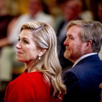 Foto de Máxima de Holanda y su traje con truco con el que cumple el patrón de una de sus citas favoritas