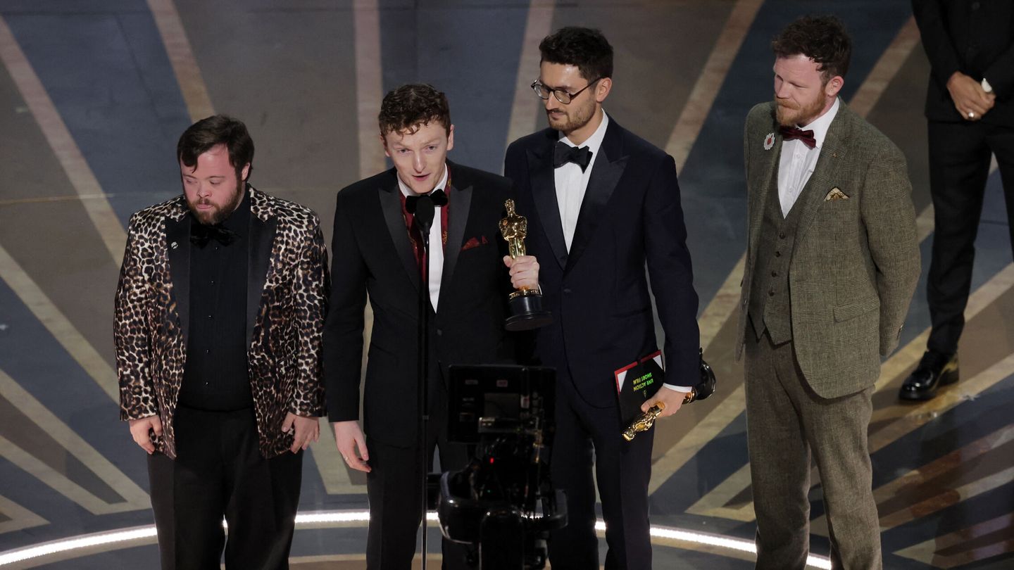 Tom Berkeley and Ross White win the Oscar for Best Live Action Short Film for 