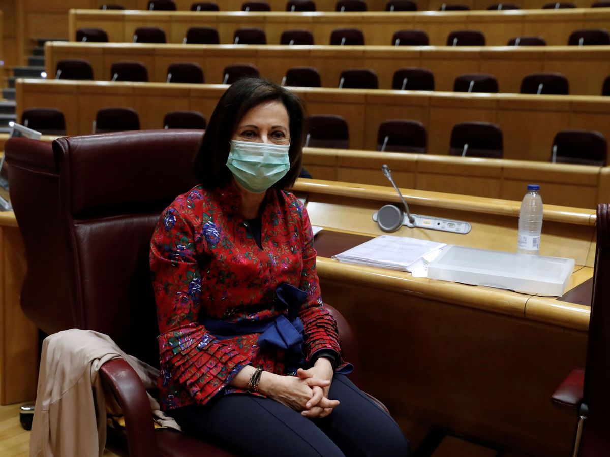 Foto: La ministra de Defensa, Margarita Robles, en el Senado. (EFE)