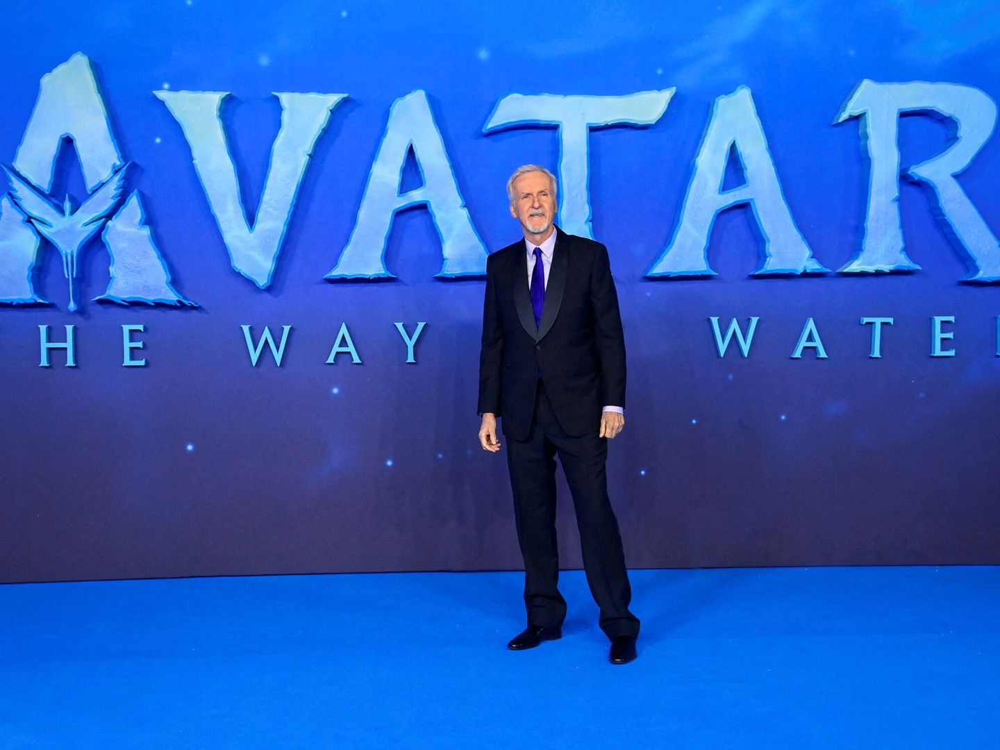 James Cameron en la première de Avatar: el sentido del agua. (Reuters)