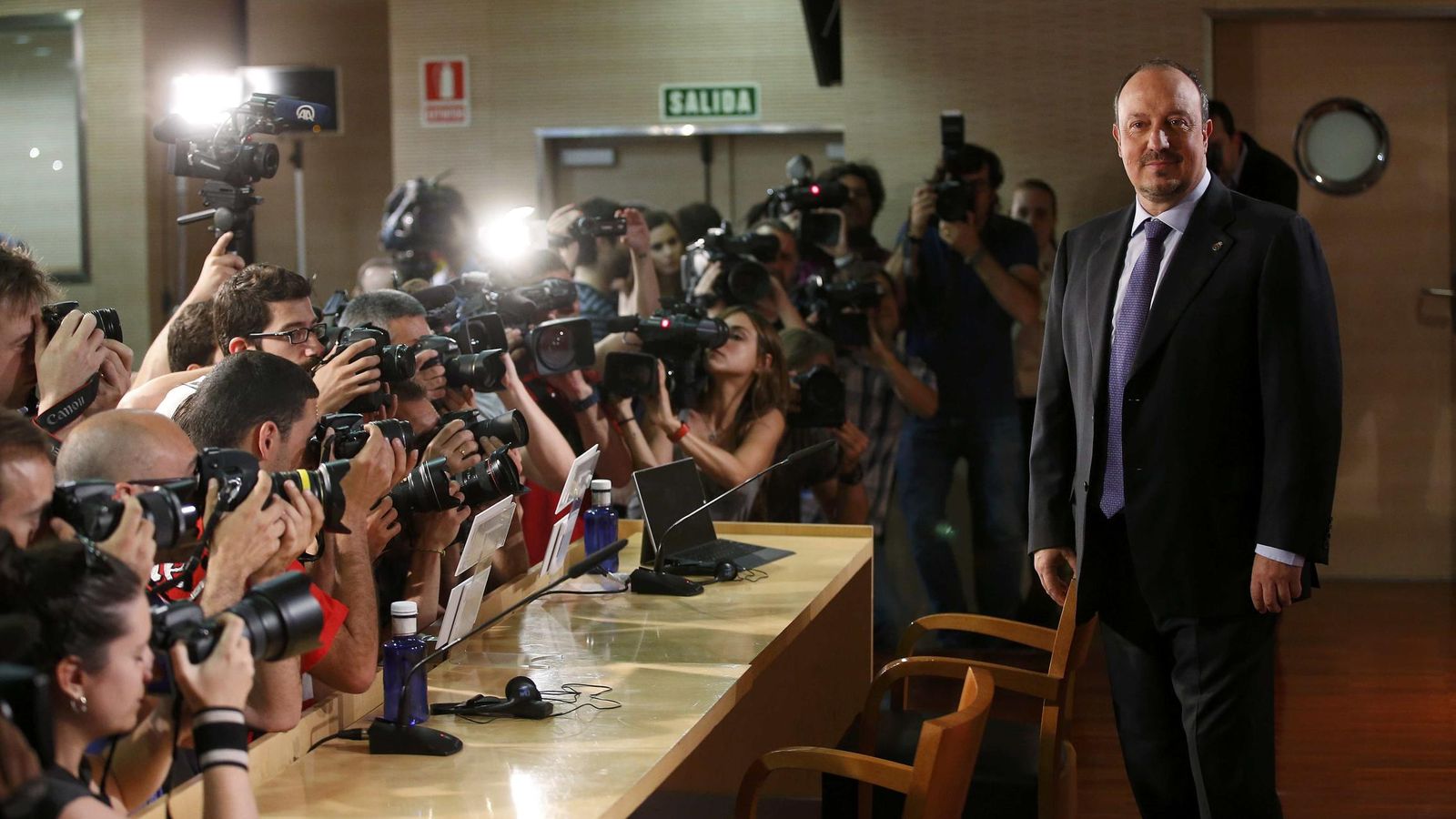 Foto: Rafa Benítez, el día de su presentación como entrenador del Real Madrid. (Reuters)