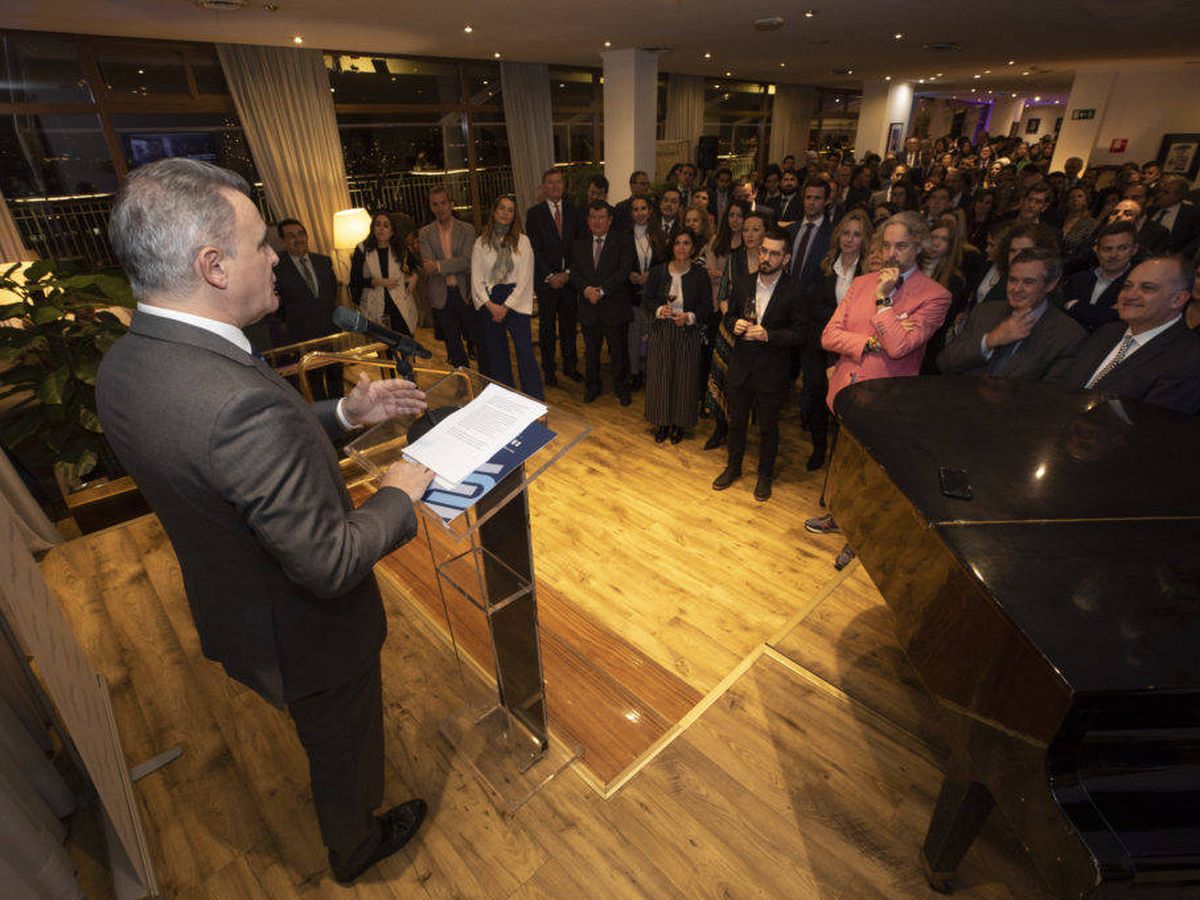 Foto: Javier Serratosa leyó el discurso en la cena de arranque del año de la Fundación Conexus. 