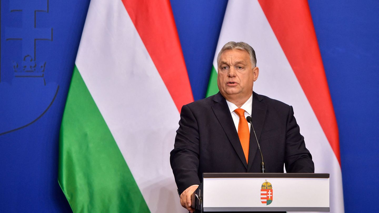 Hungarian Prime Minister Viktor Orban speaks during a media briefing in Budapest, Hungary, December 21, 2022. REUTERS Marton Monus