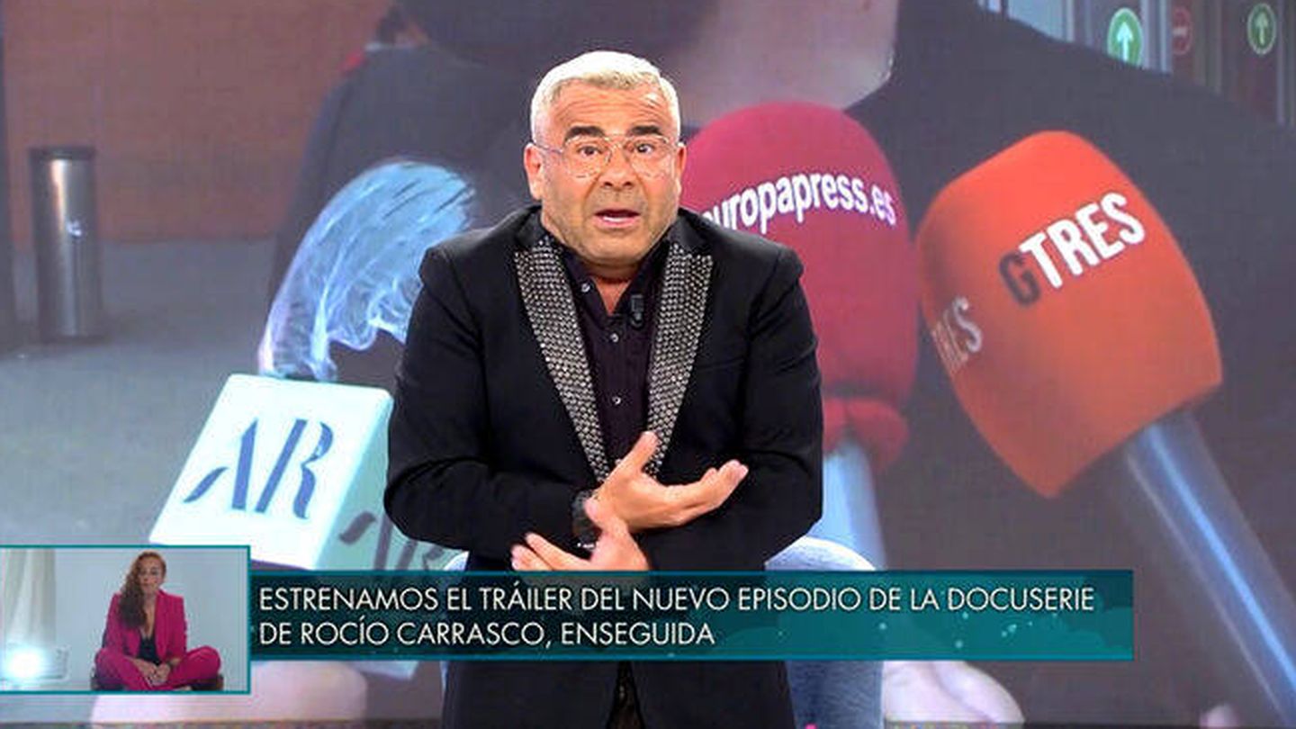 Jorge Javier criticando a Telecinco. (Mediaset).