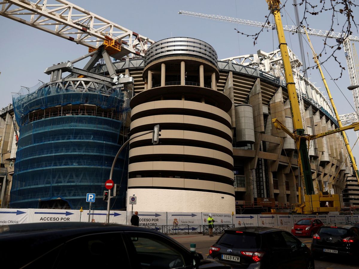 Foto: Obras de remodelación del estadio Santiago Bernabéu. (EFE/Mariscal)