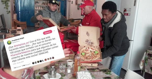Foto: Las primeras 100 pizzas están siendo entregadas a lo largo del día de hoy.