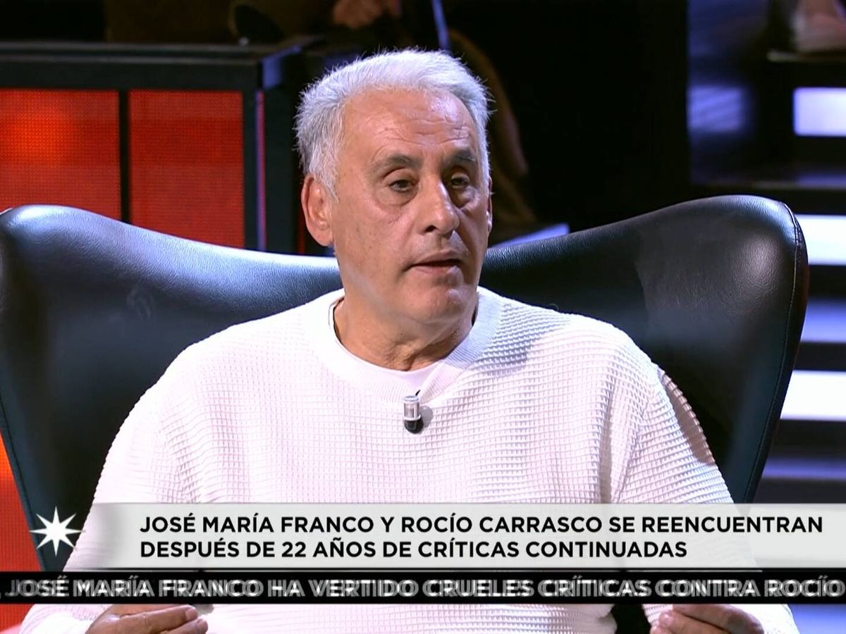 Foto: José María Franco, en 'En el nombre de Rocío'. (Mediaset)