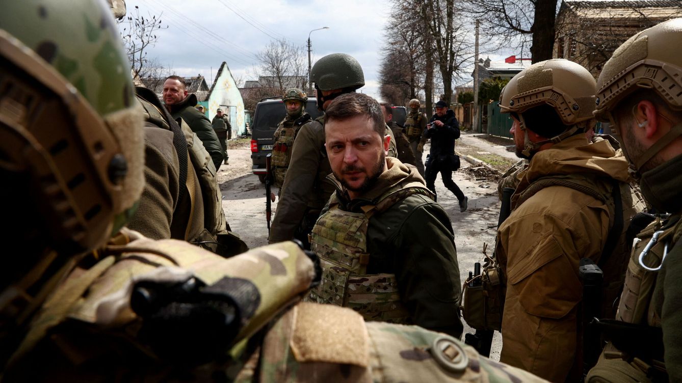 Foto: Volodímir Zelenski visita Bucha. (Reuters/Marko Djurica)
