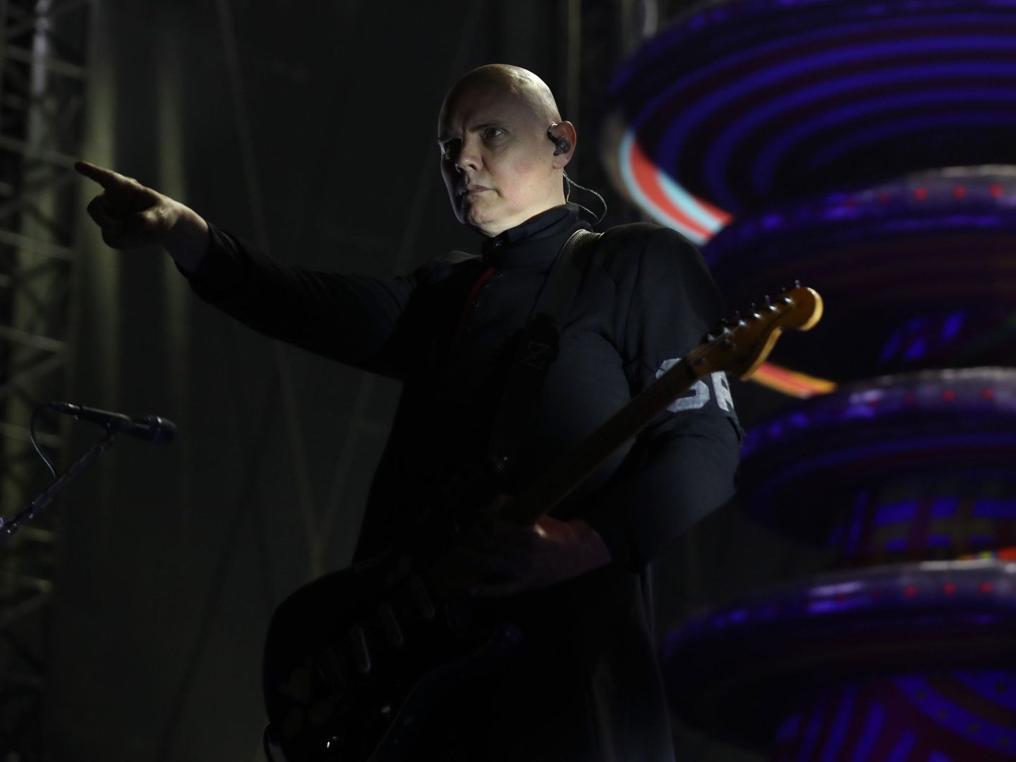 Billy Corgan, vocalista de The Smashing Pumpkins, durante su concierto en Mad Cool. (EFE)