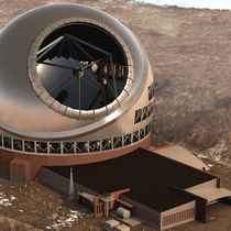 Foto: Así luciría el TMT en su emplazamiento de Mauna Kea. (Reuters)