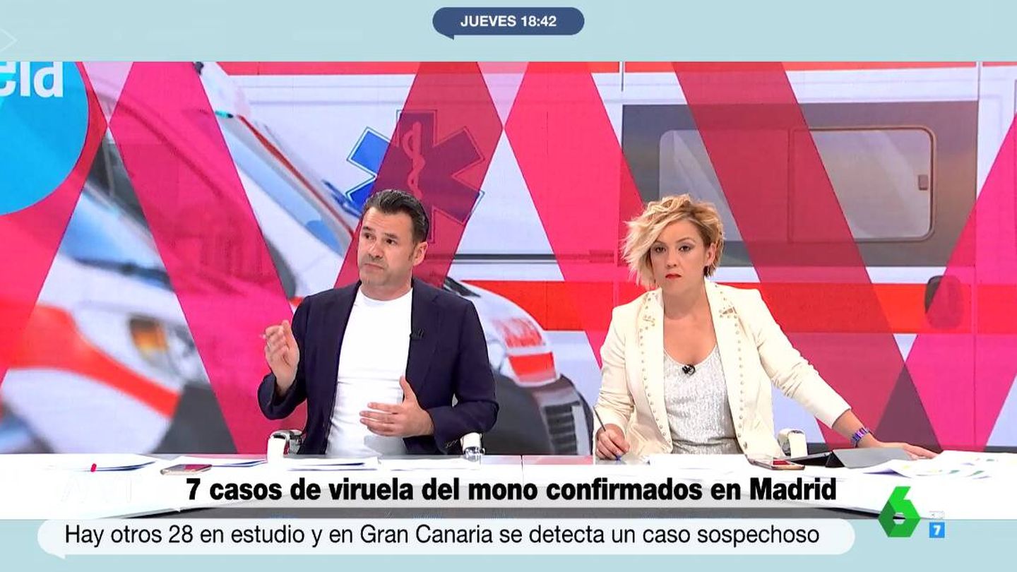 Los presentadores Iñaki López y Cristina Pardo. (Atresmedia)
