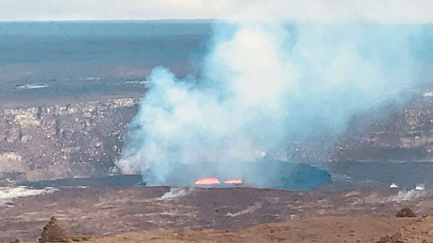 Foto de la erupción tomada por Pastor (D.P.)