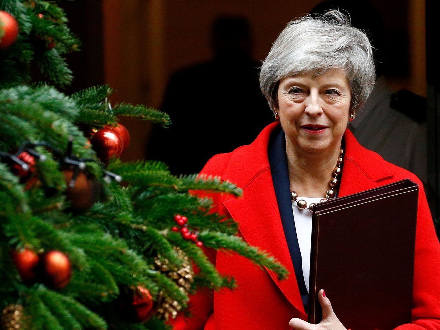 Theresa May, en el 10 de Downing Street. (Reuters)