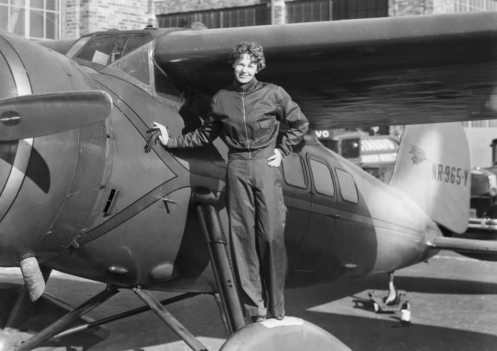 Foto: La aviadora norteamericana Amelia Earhart, en 1937. (Corbis)