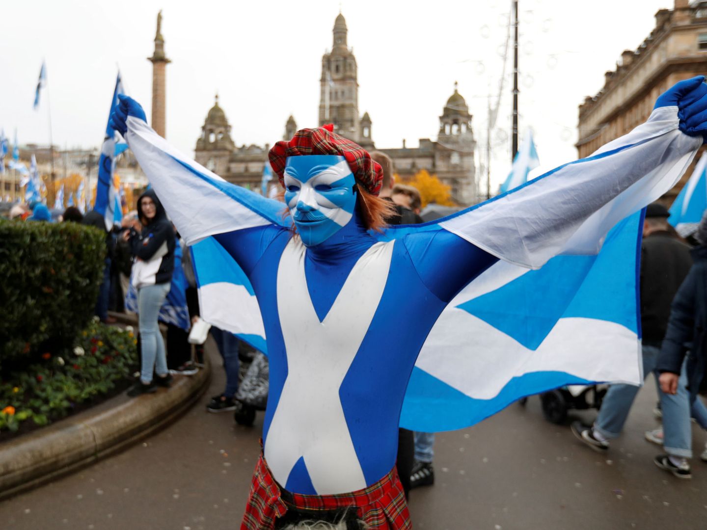 Foto de archivo de una manifestación pro independencia de Escocia. (Reuters)