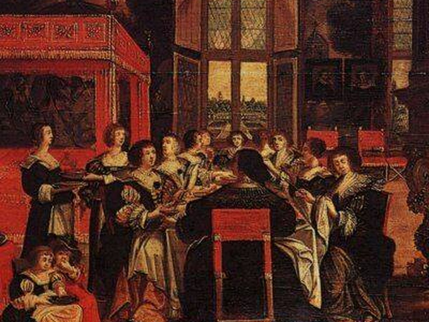 Salón de damas literario, de Abraham Bosse. (Wikipedia)