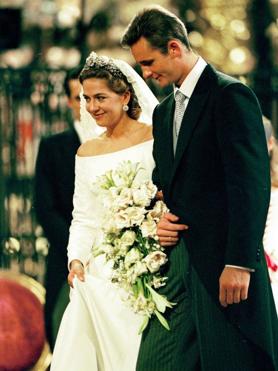 La infanta Cristina e Iñaki Urdangarin en su boda. (Gtres)