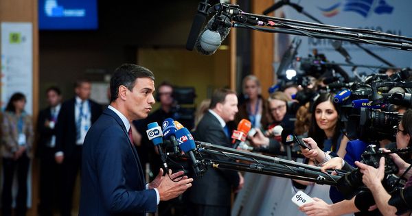 Foto: El presidente del Gobierno en funciones, Pedro Sánchez, el pasado 28 de mayo a su llegada al Consejo Europeo informal en Bruselas. (EFE)