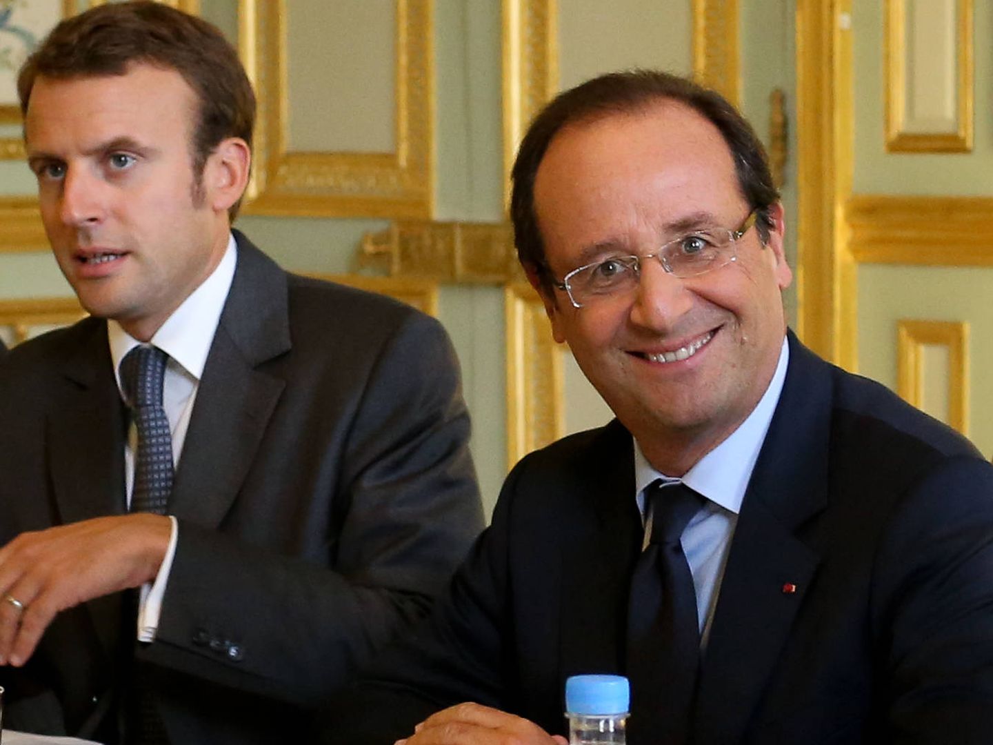 Brigitte Trogneux junto al presidente Hollande (Gtres)