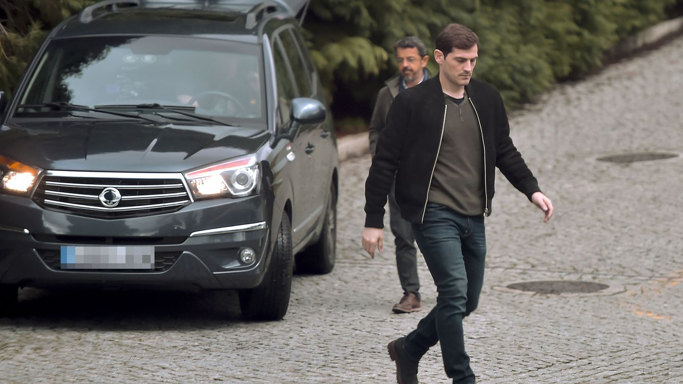 Foto: Iker Casillas durante el rodaje de 'En la tuya o en la mía' (Gtres)