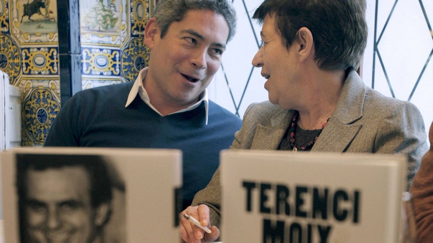 Con Boris Izaguirre presentando las novelas reunidas de Terenci Moix.