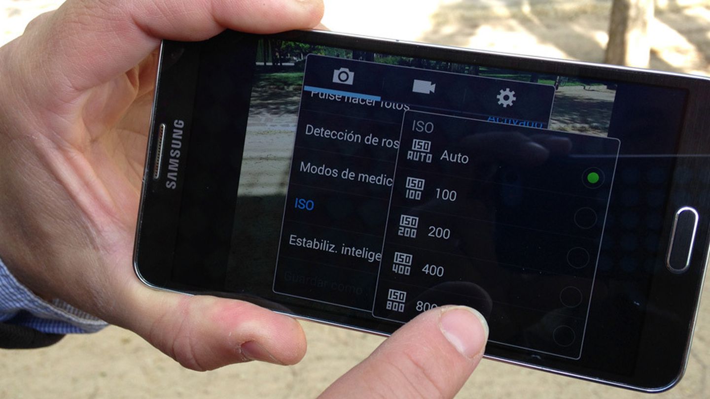 Android y Windows Phone permiten ajustar la sensibilidad ISO en las aplicaciones de cámara