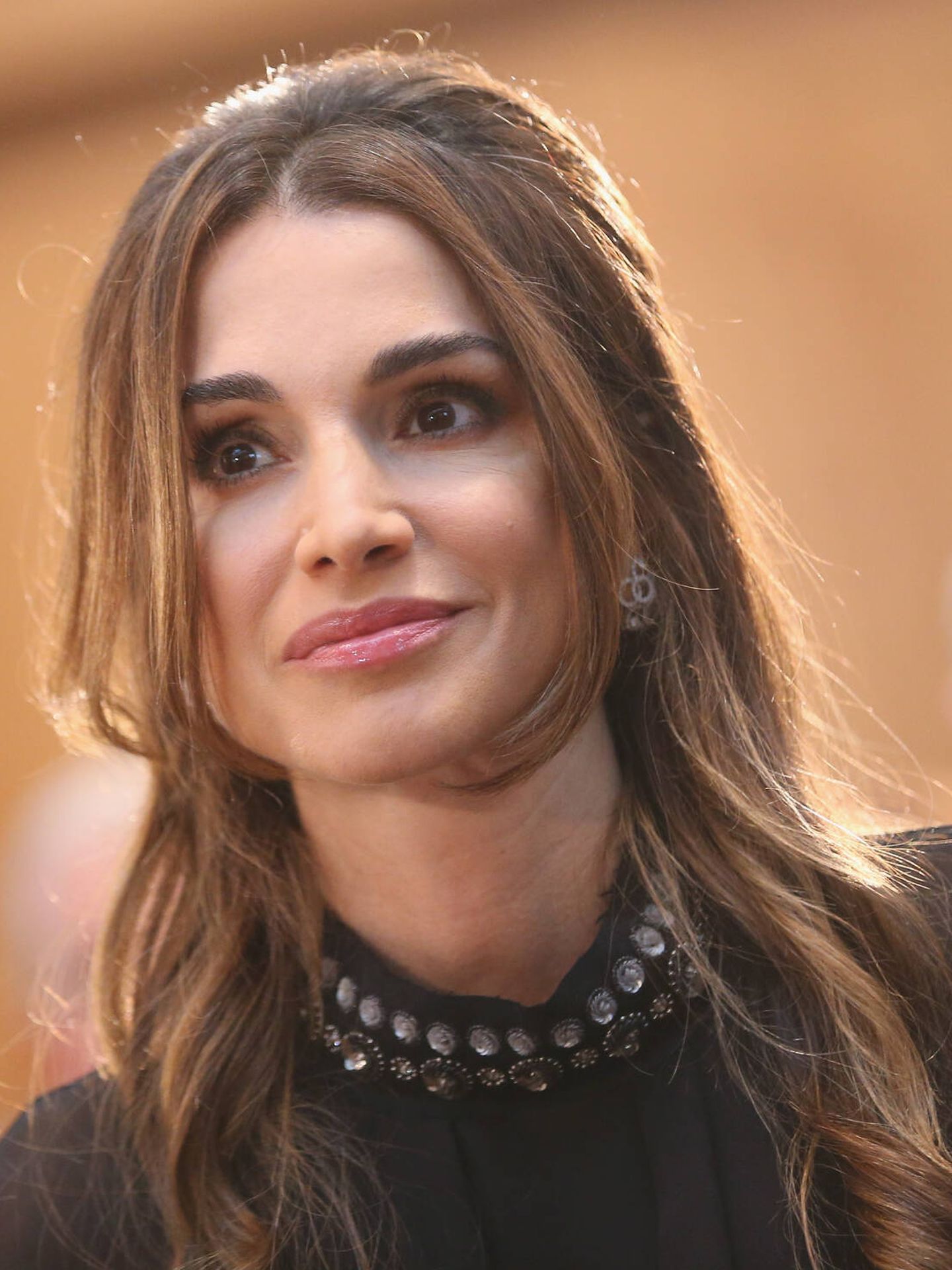 Las cejas de Rania de Jordania en 2015. (Getty)