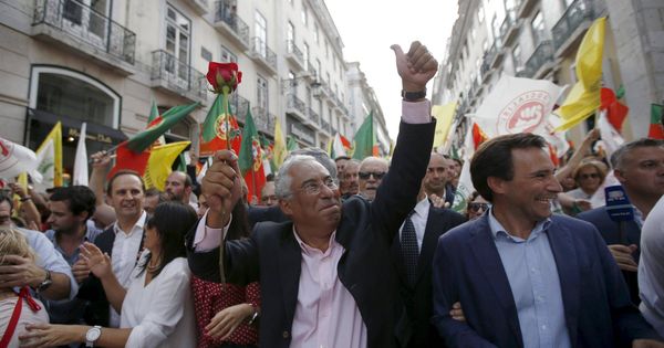 Foto: El socialista Antonio Costa durante en un evento electoral en Lisboa. (Foto: Reuters)
