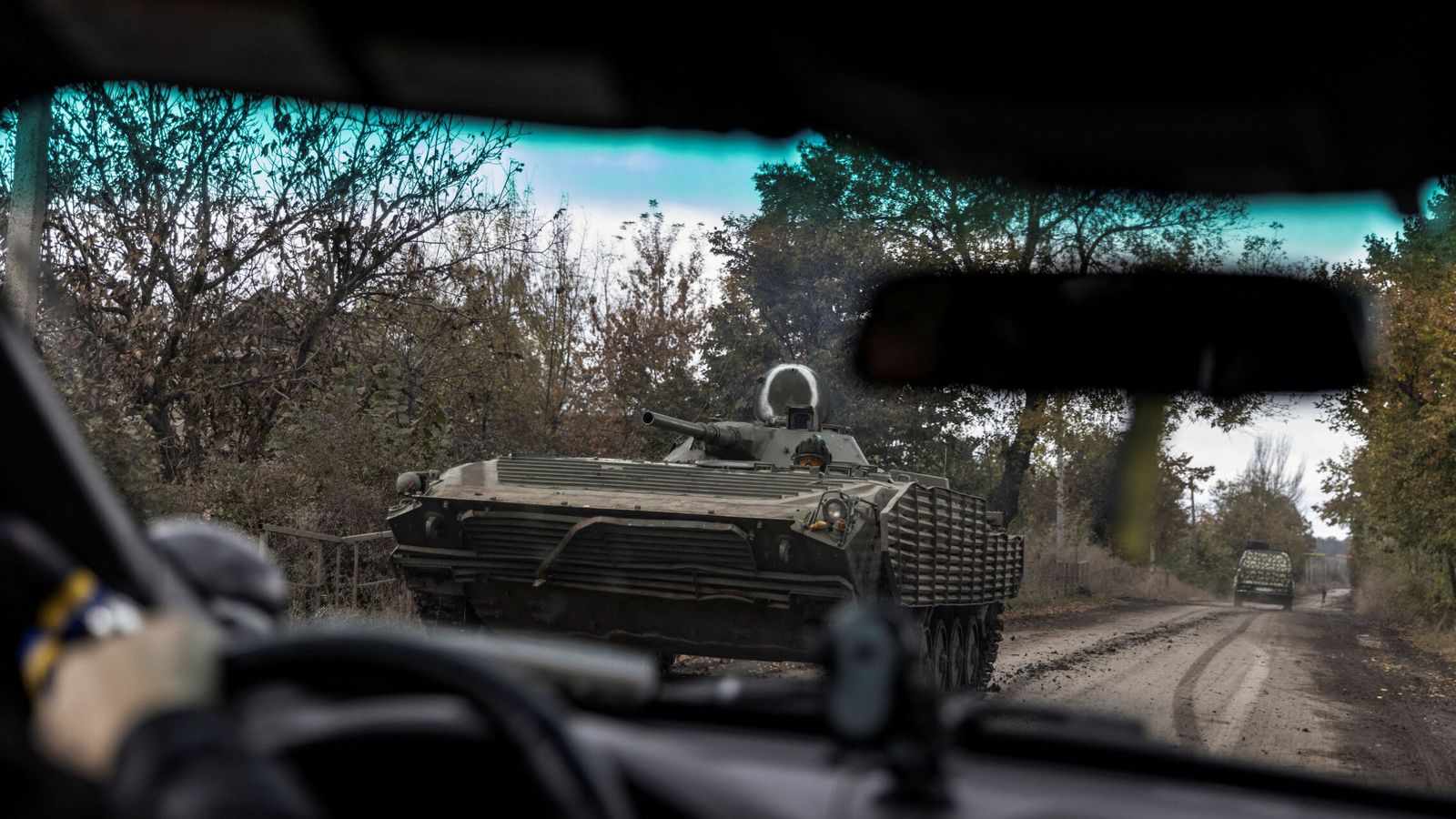 Blindado en Avdiivka. (Reuters) 