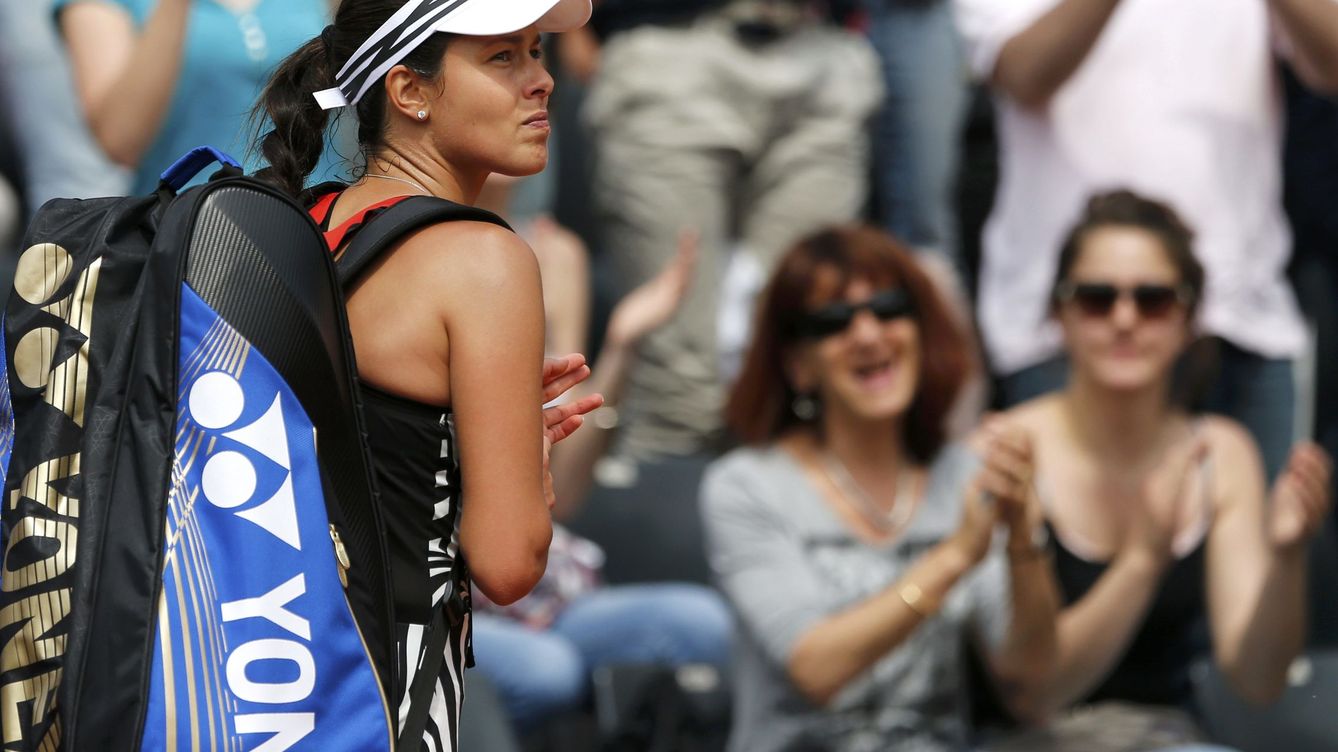 Foto: Ana Ivanovic, tras su derrota en Roland Garros de este año (Reuters)