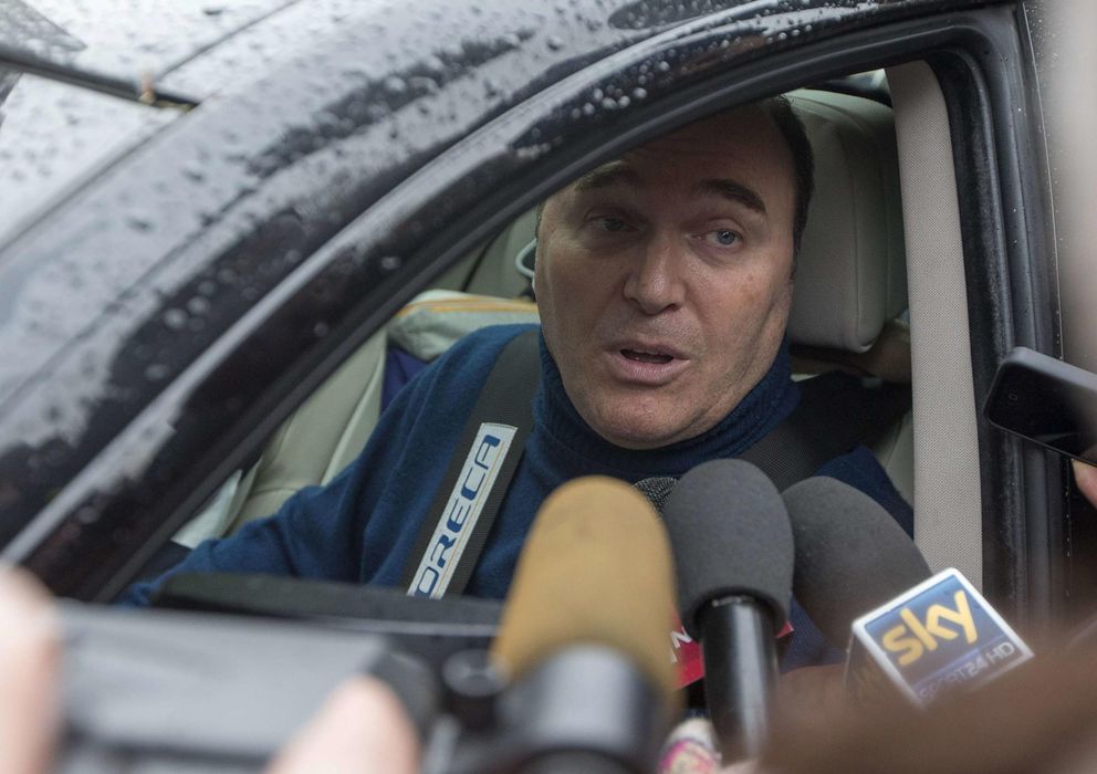 Foto: El expiloto francés Philippe Streiff a su salida del hospital de Grenoble.