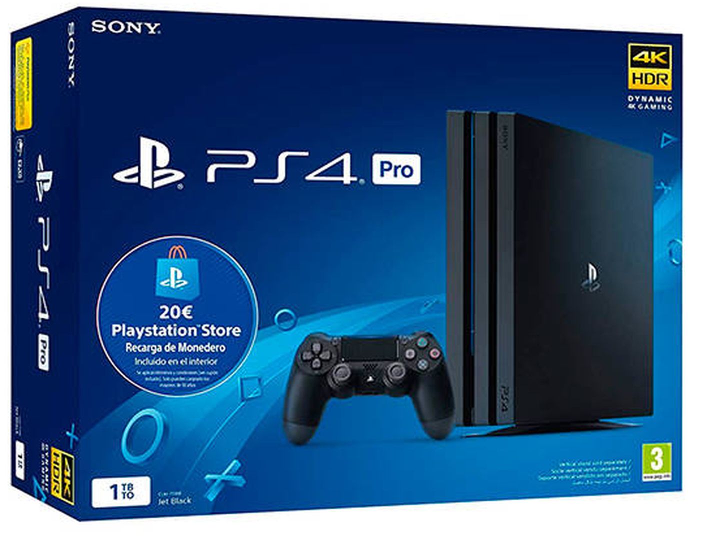 Sony Playstation 4 Pro (PS4) Consola de 1TB   20 euros Tarjeta Prepago (Edición Exclusiva Amazon) - nuevo chasis G