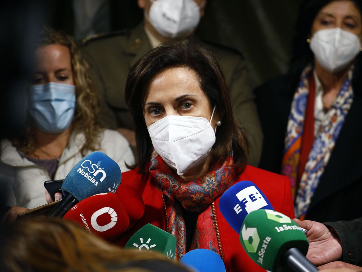Foto: La ministra de Defensa, Margarita Robles, ha ironizado este viernes con la postura de la líder de Podemos, Ione Belarra. (EFE)
