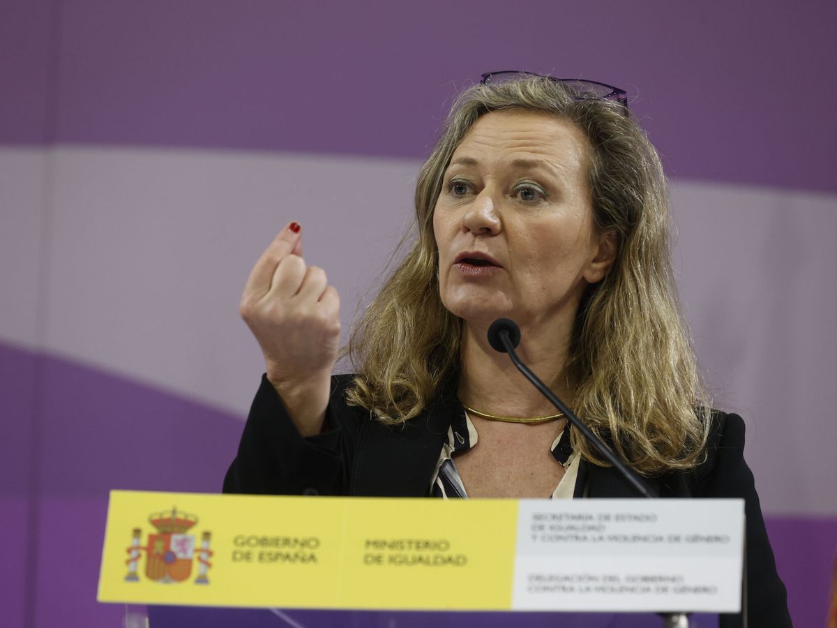 Foto: Victoria Rosell, delegada del Gobierno contra la Violencia de Género, en una rueda de prensa. (EFE/Javier Lizón)