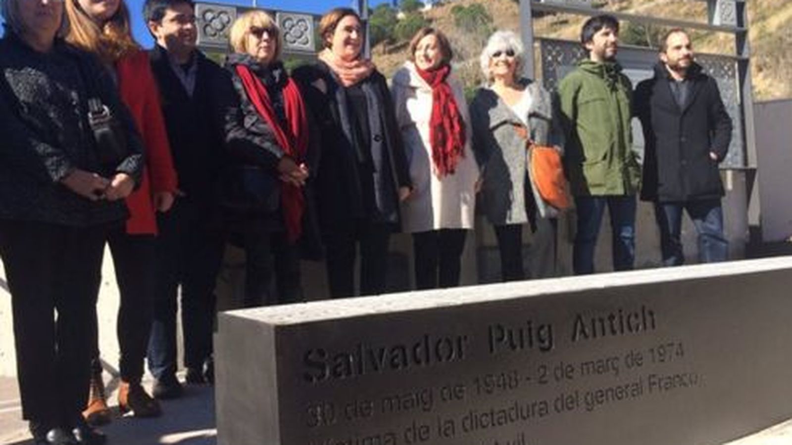 Foto: Placa-homenaje a Salvador Puig Antich en Nou Barris. (Ayuntamiento de Barcelona)